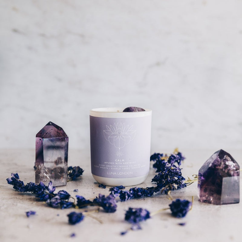 Scented Meditation Candle in Calm | Luna London Meditation Candles