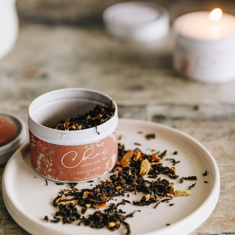 Chai Scented Meditation Candle & Loose Leaf Tea