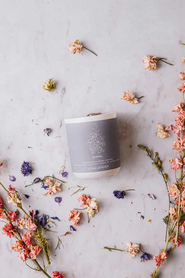 Scented Meditation Candle in Dispel | Luna London Meditation Candles