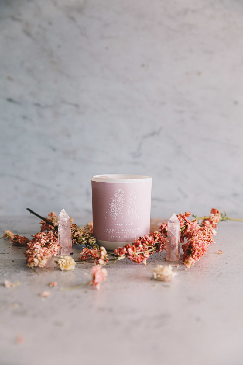 Scented Meditation Candle in Self Love | Luna London Meditation Candles