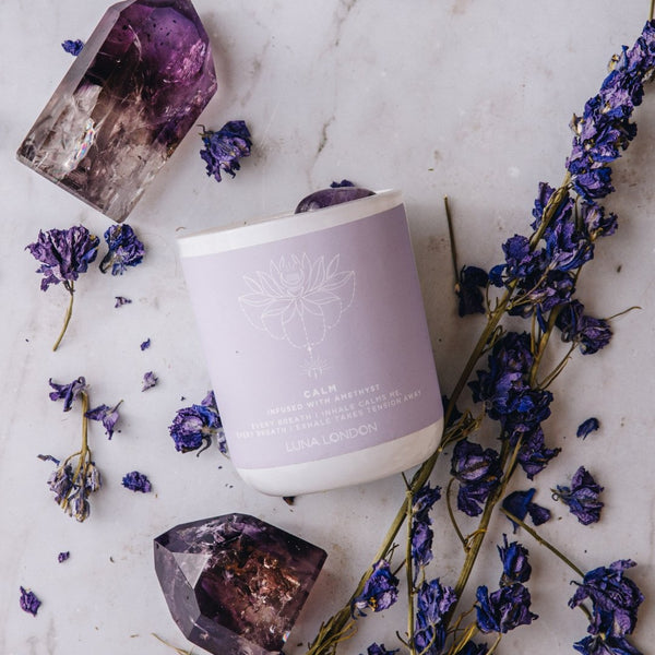Scented Meditation Candle in Calm | Luna London Meditation Candles