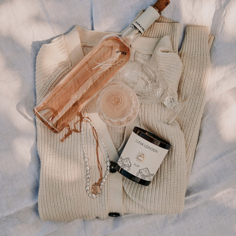 Healing Crystal Candles | 'Air' Scented Candle | Luna London Candles