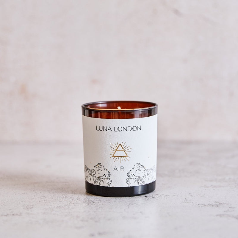 Healing Crystal Candles | 'Air' Scented Candle | Luna London Candles
