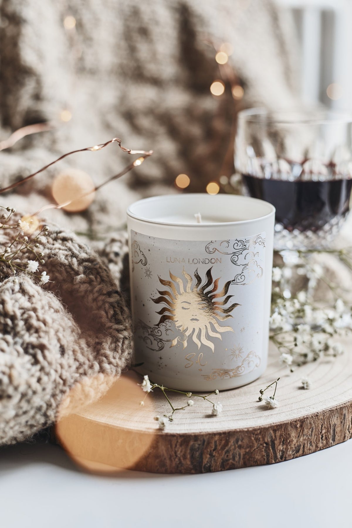LUNA SEA キャンドル Sol Scented Candle - Luna London | Sun Candle